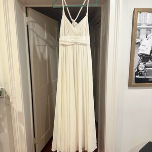Lulu's Cream Maxi Dress